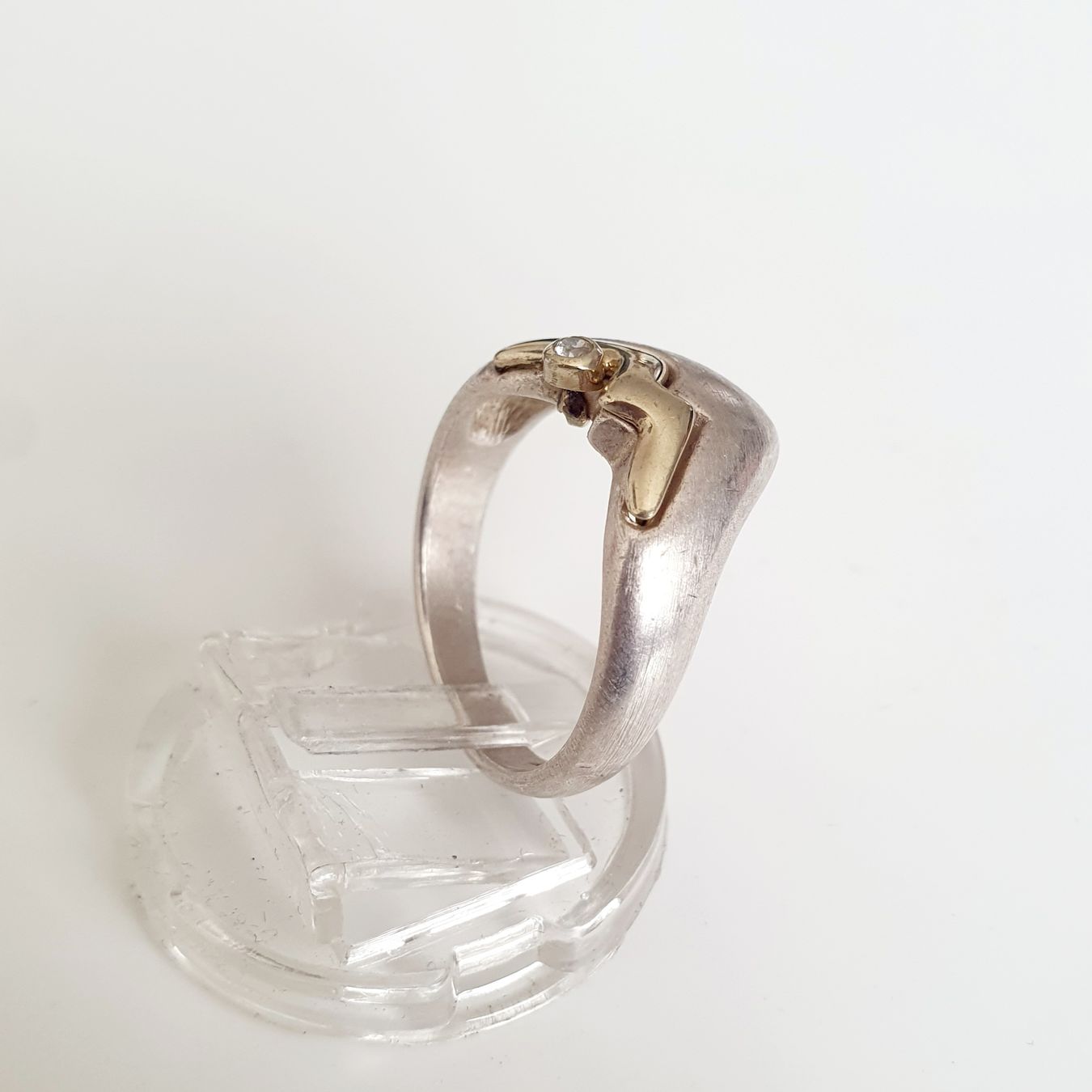 Anelli: Ring Silber 925 mit gold Elemente und Stein Gr 17,8 mm – Usato da Kreuzlingen venduto da Wunderkiste123 8