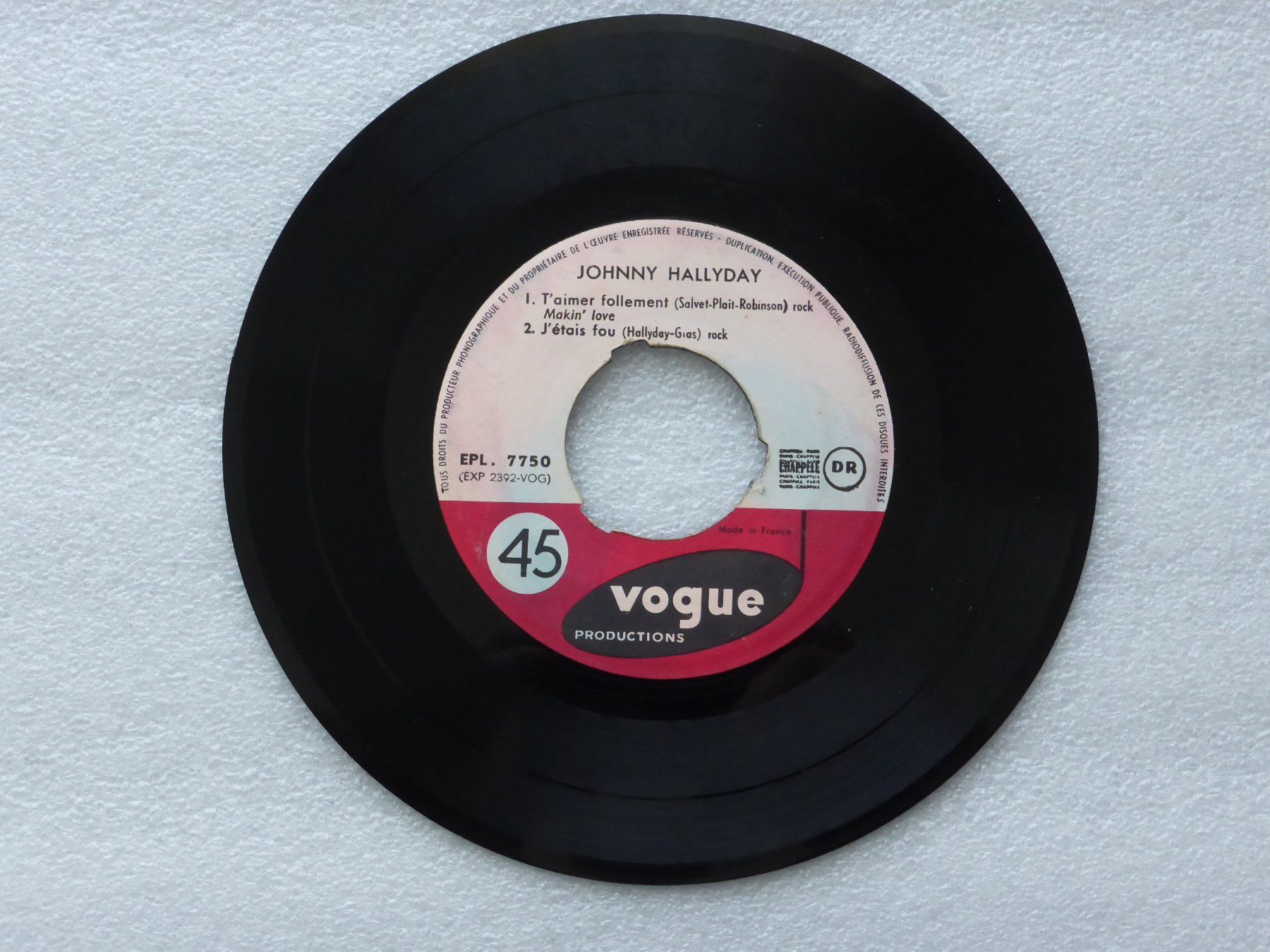 Dischi in vinile: Vinyl Single   EP  JOHNNY HALLYDAY – Usato da Küssnacht am Rigi venduto da Mondkinder 1