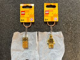 Lego Schlüsselanhänger Goldener Stein & Minifigur (NEU!!!)