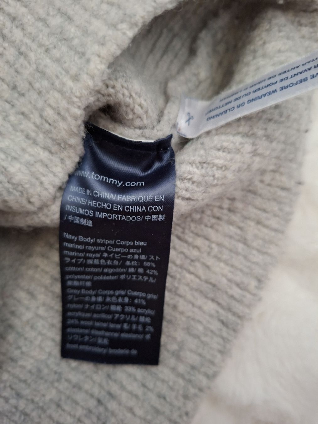 Tommy Hilfiger Maglioni & Felpe: Pull  Tommy Hilfiger Denim bicolore gris et bleu S – Usato da Renens VD venduto da ser_j2fn 6