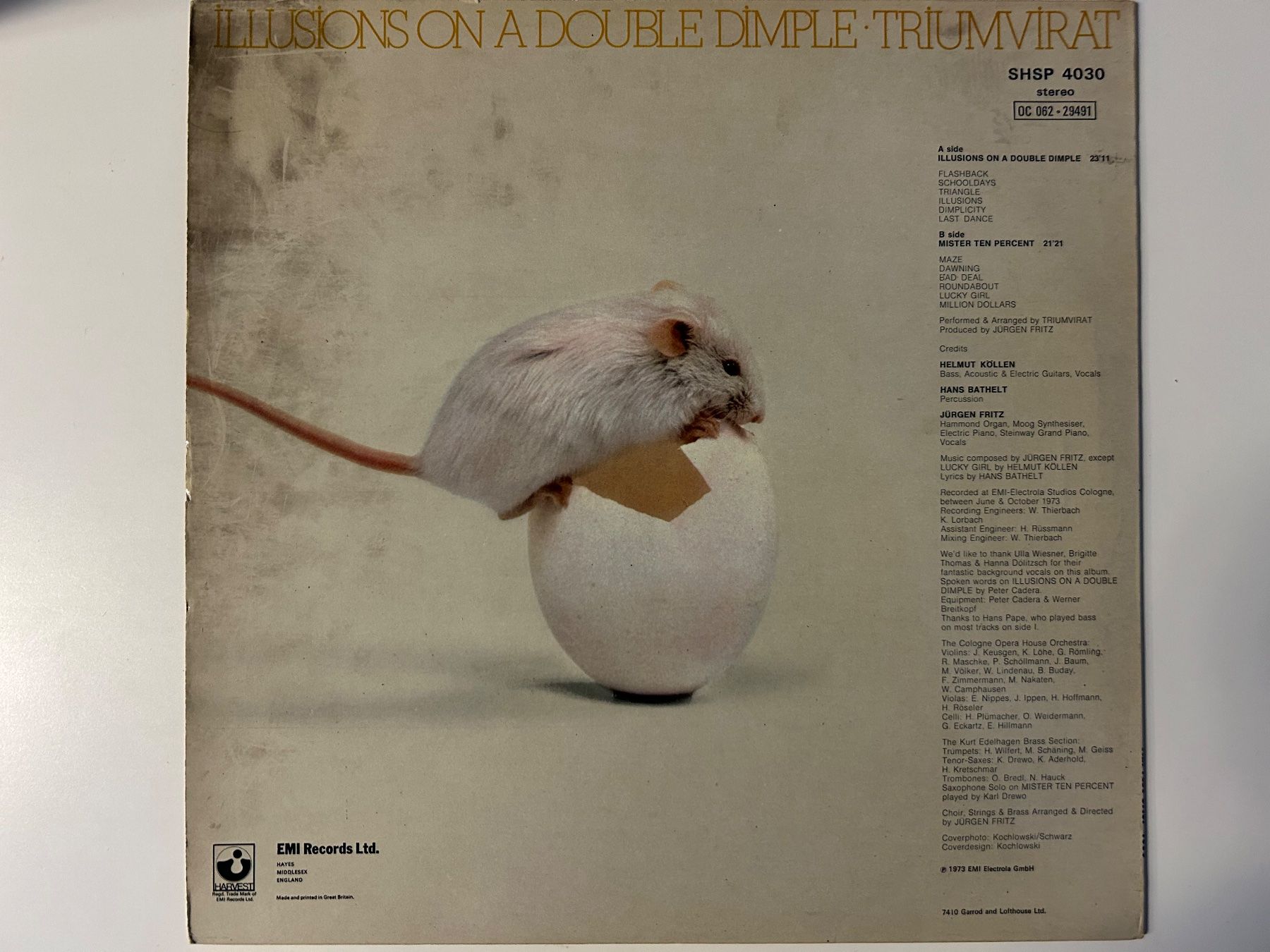 Dischi in vinile: Triumvirat - Illusions on a Double Dimple – Usato da Aesch BL venduto da BlueMusicRecords 1