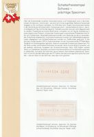 Schalterfreistempel Specimen aus Schweiz Spezial