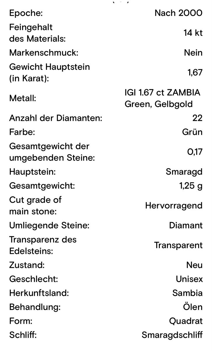 Anhänger: Smaragd mit Zertifikat – Neu und originalverpackt aus Bolken von Romeo80 4