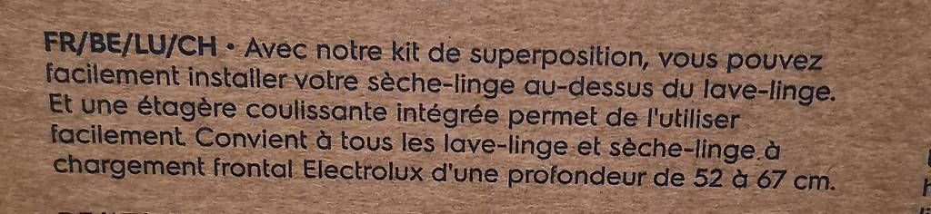 Tutti gli attrezzi: Kit de superposition neuf Electrolux  – Usato da Collombey venduto da spi_6wgt 2