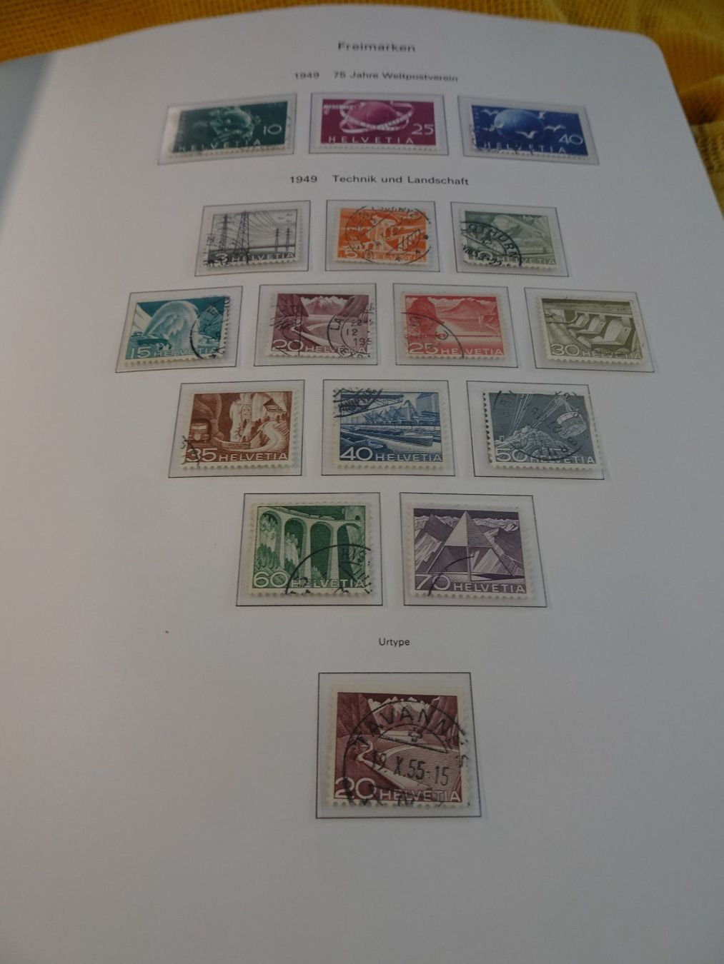 Tutti i francobolli: SAMMLUNG FREIMARKEN ab 1914 bis 2001 complet, MIT PAX SATZ – Usato da Eschenbach SG venduto da eDaisy 6