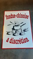 Fondue-Chinoise Werbetafel