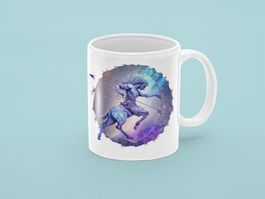 Keramik Tasse Sternzeichen Schütze NEU