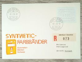 TR03 Enveloppe + Timbre Suisse 1984