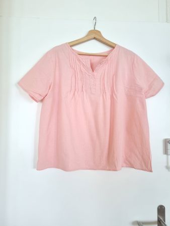 Leinen Shirt rosa L  42 44 NEU