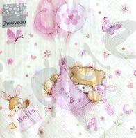 Serviette baby girl (1424) 2Stk.