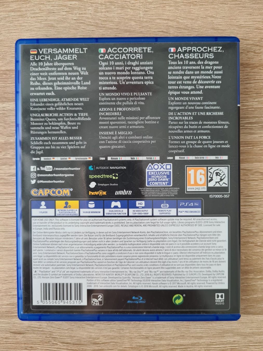 Giochi: Monster Hunter World (Multilanguage Cover) - PS4 – Usato da Carouge GE venduto da Gasco 1