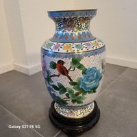 Magnifique Vase Chinois en Émail Cloisonné