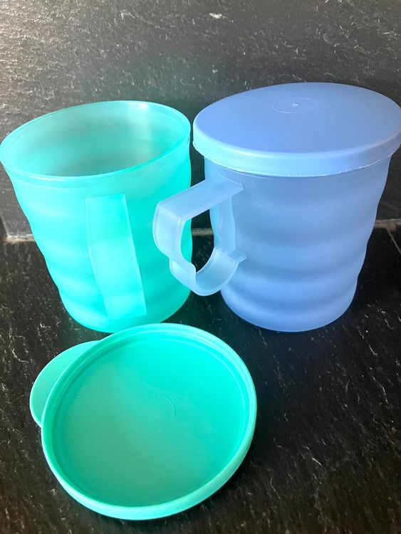 4x Sauce Tassen 50ml Mit Deckel - PP Gewürzbehälter Rot