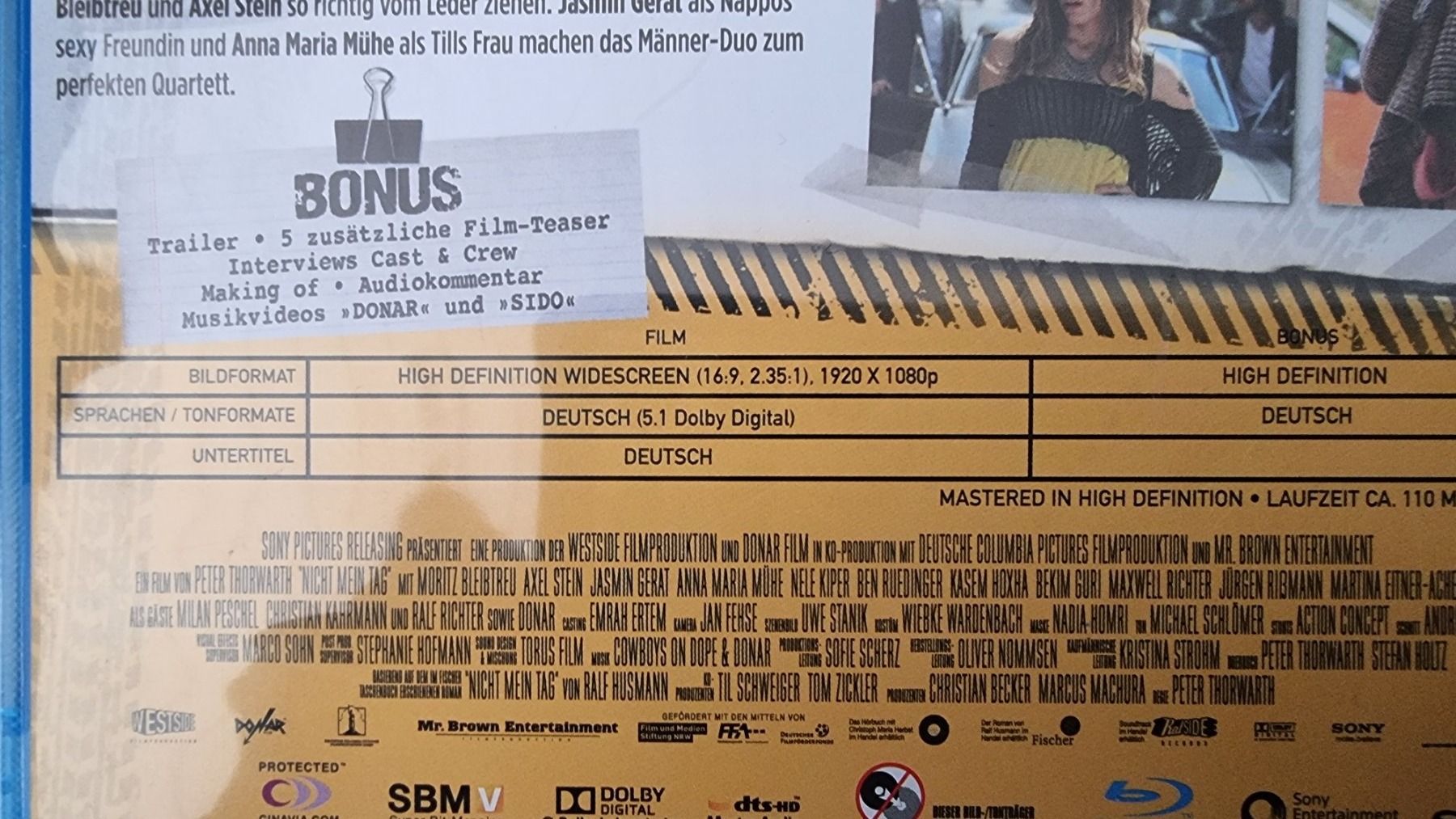 Tous les DVDs: Blu Ray - Nicht mein Tag / Moritz Bleibtreu – D'occasion à Oetwil am See par fineli2 1