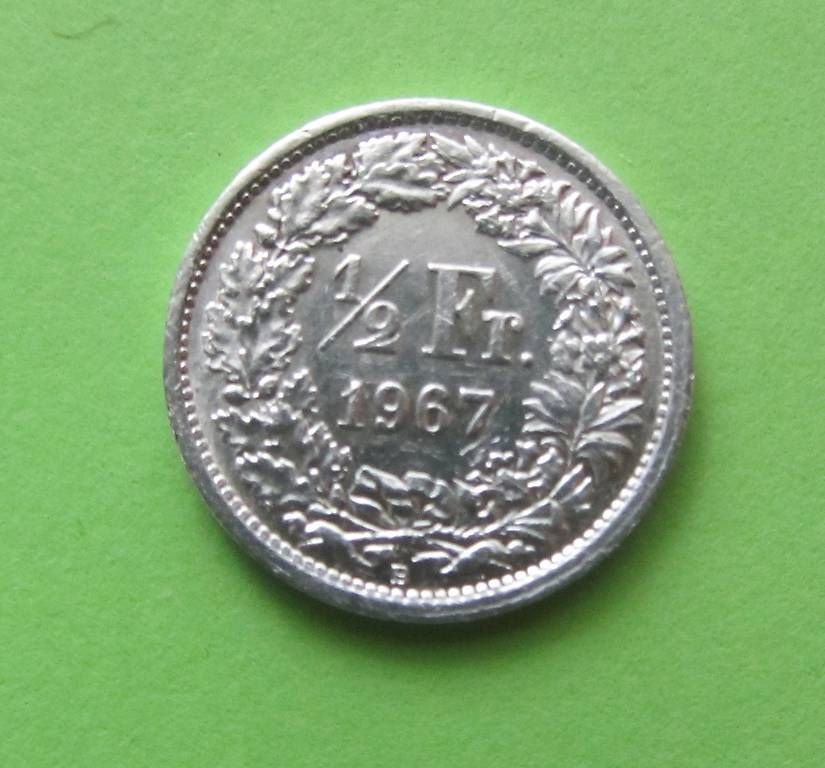 Tutti le monete: 50 Rappen 1967 Silber, vorz, – Usato da Malters venduto da Hausi88 2