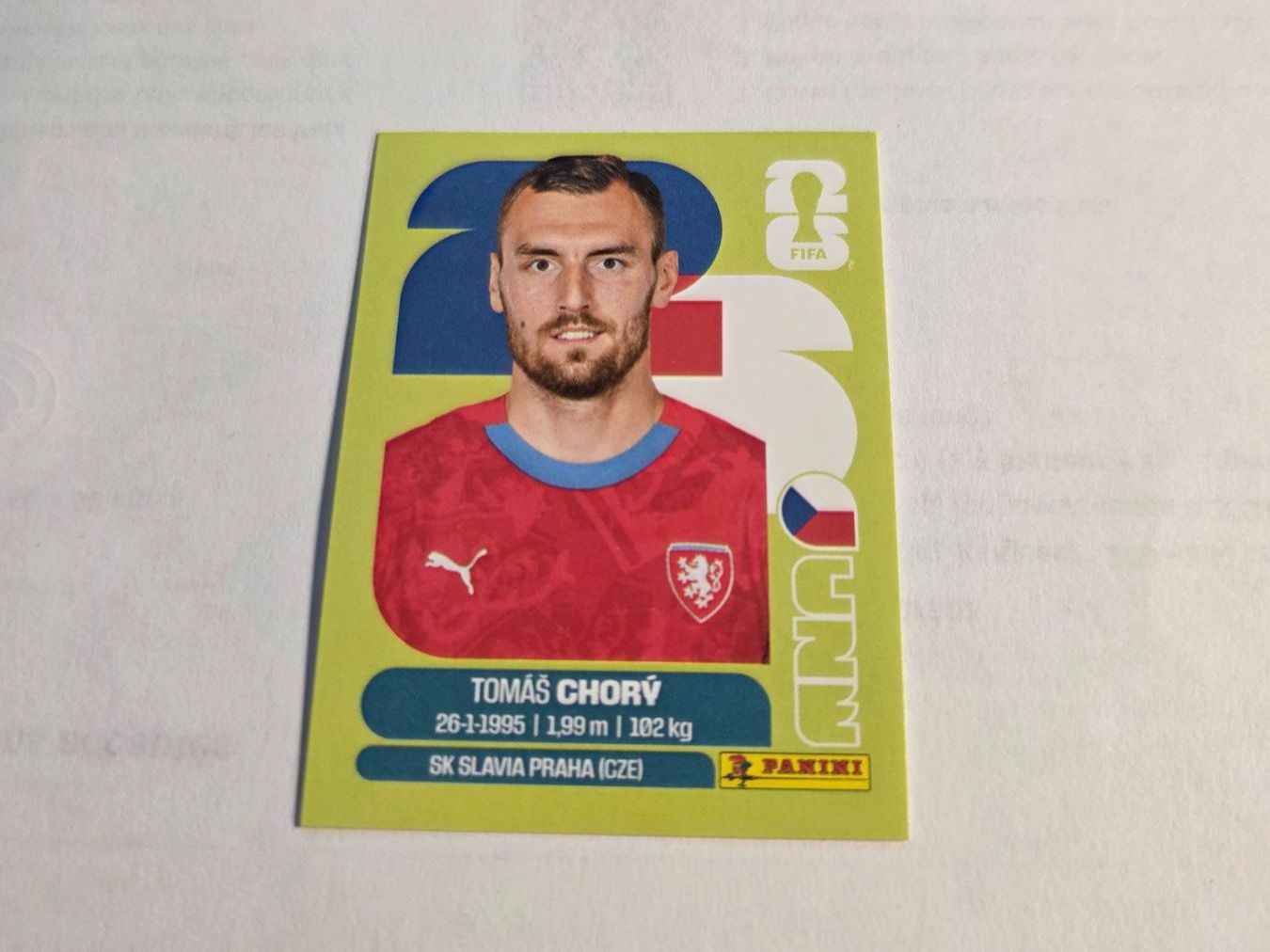Panini Carte collezionabili: Panini  2026 TOMAS CHORY CZE 17 – Nuovo (secondo la descrizione) da Grand-Lancy venduto da Seo67