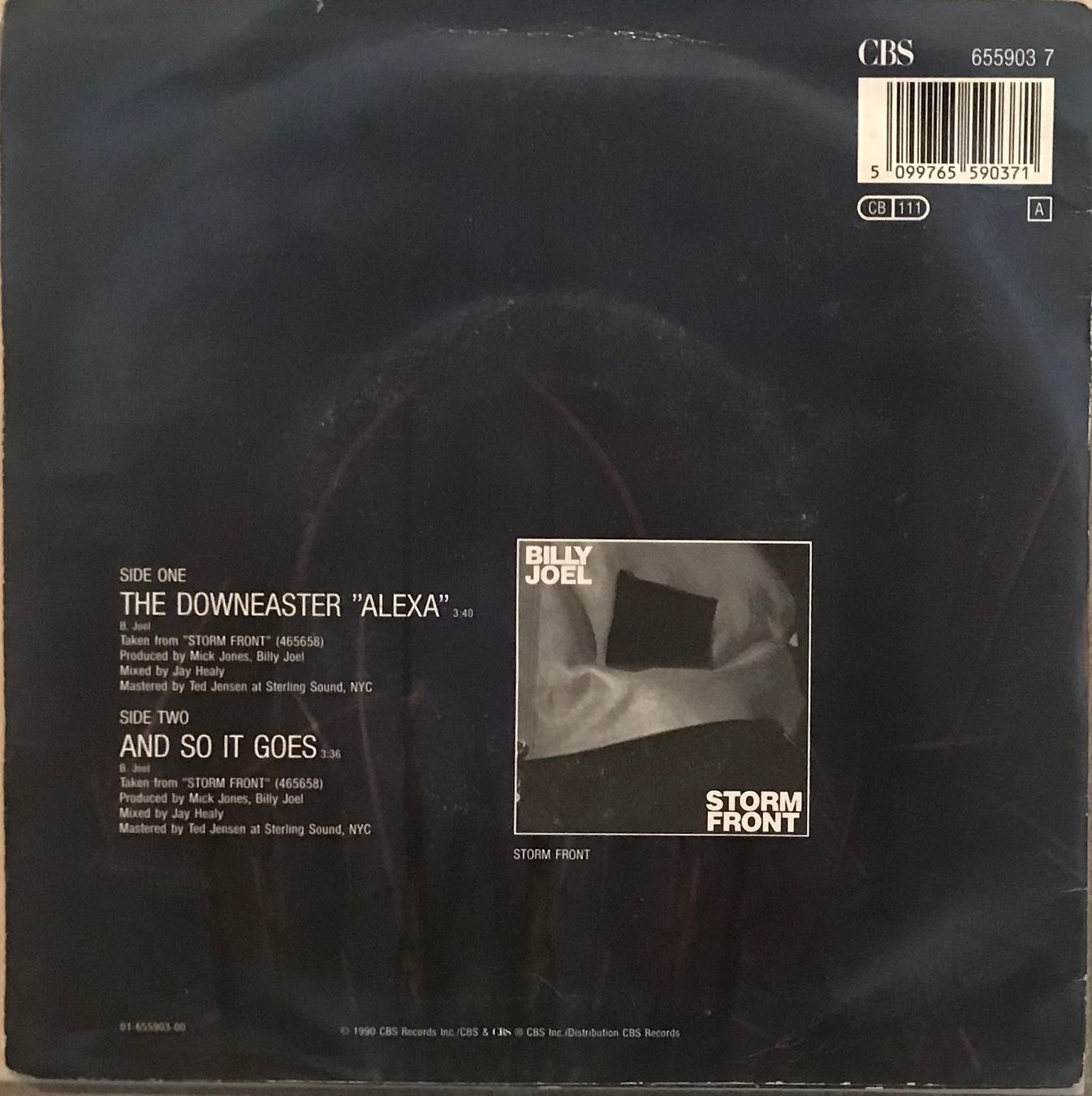 Schallplatten: BILLY JOEL - THE DOWNEASTER – Gebraucht aus Bussigny von vinyl-pas-cher 1