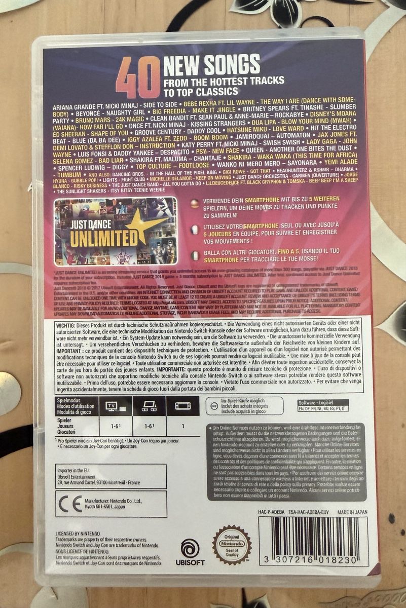 Nintendo Giochi: Just Dance 2018 Nintendo Switch – Usato da Uster venduto da oranger_pulli 2