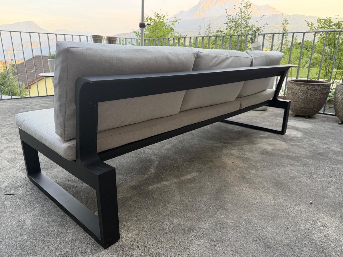 Divani: Gartensofa mit Funktion Miami Aluminium anthrazit 200 – Usato da Luzern venduto da samtheman-rg 1