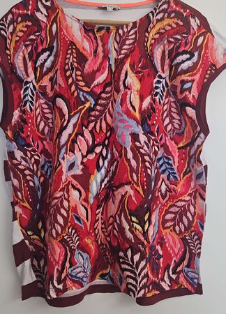 Farbenfrohes Street One T shirt Gr 40 mit speziellem Muster,