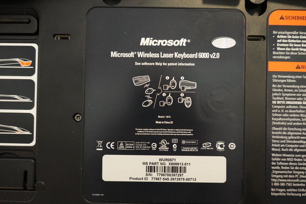 Tastatur Microsoft Wireless Keyboard Laser 6000 v2.0 (CH) Kaufen auf Ricardo
