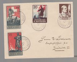 Lettre avec timbres militaires