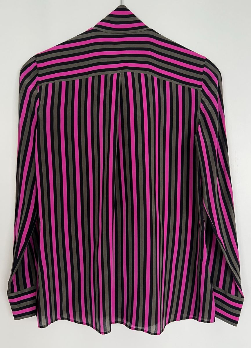 Akris Camicette: Akris punto Bluse gestreift 100% Seide Grösse 38 – Nuovo (secondo la descrizione) da Uster venduto da Family_Boutique 2