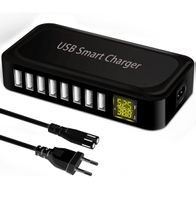 Ladestation Mehrere Geräte mit LED Bildschirm, USB