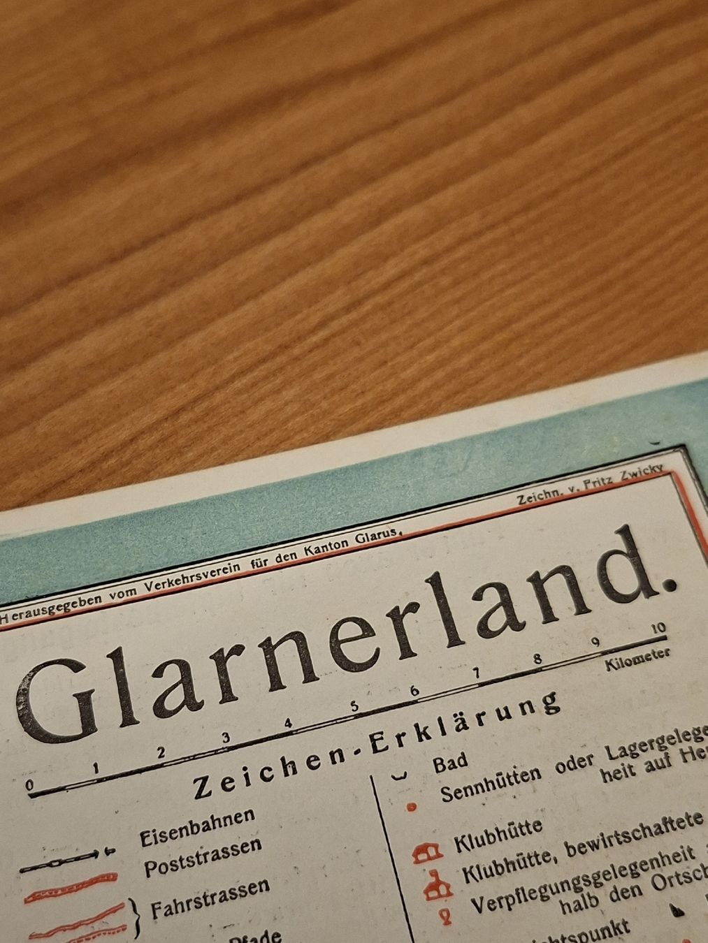 Cartine & Atlanti: Glarnerland Exkursionskarte 1912 – Usato da Ganterschwil venduto da HeidiuPeter 6