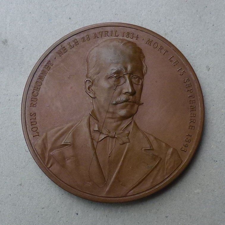 Medaillen: Medaille ++ Louis Ruchonnet 1834-1893 – Gebraucht aus Walkringen von Casablanca777