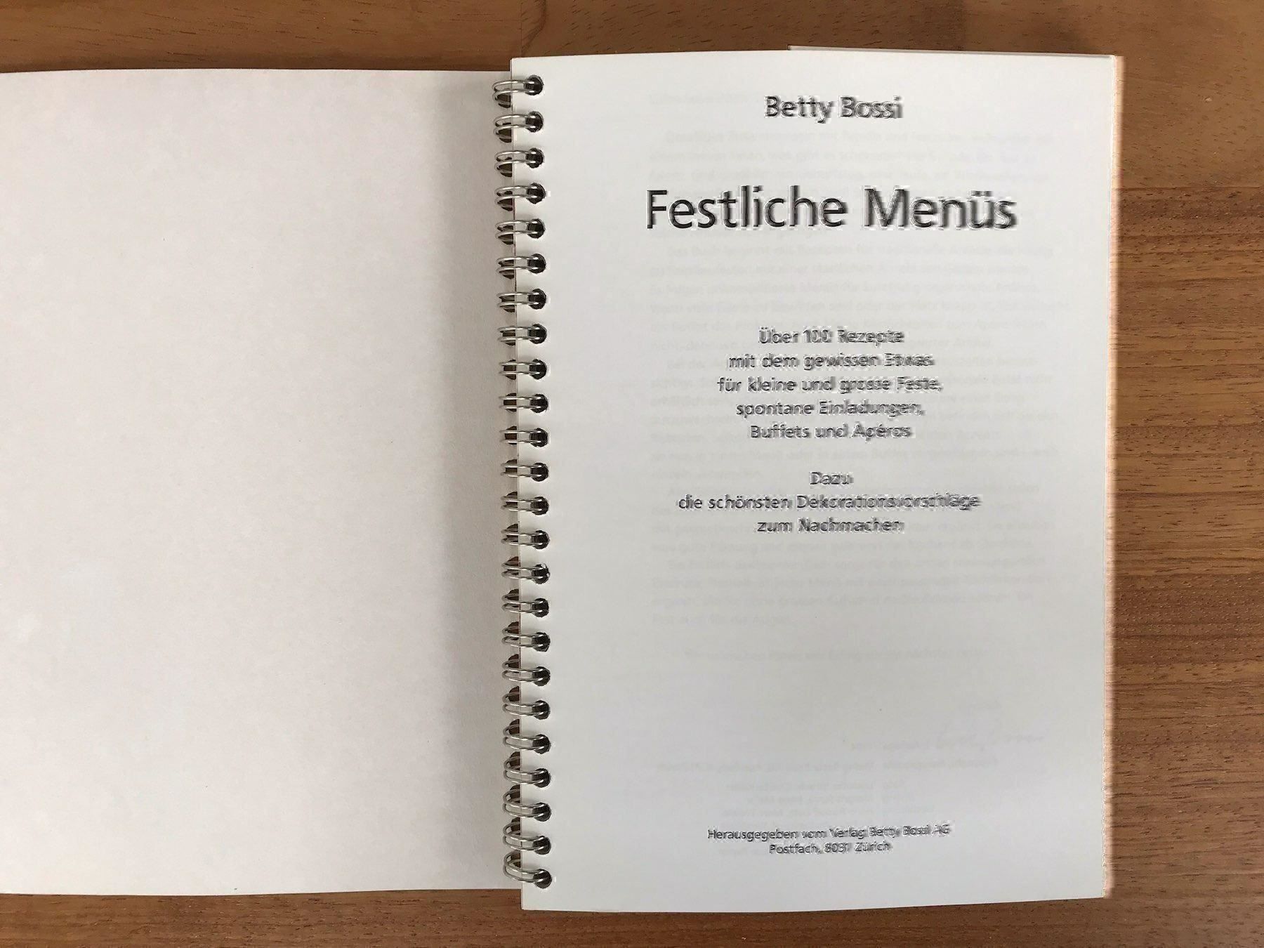 Libri: Kochbuch Betti Bossi – Nuovo (secondo la descrizione) da Pfäffikon ZH venduto da Ben0707 1