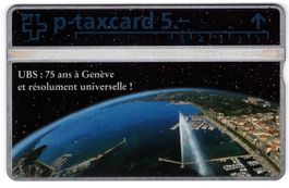 75 Jahre UBS Genève - seltene Firmen Taxcard
