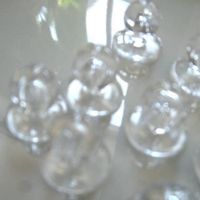 14er Satz Steckknöpfe - Glas Optik