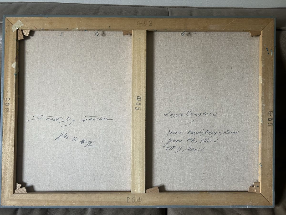 Gemälde: Gemälde, Original Ölgemälde von Freddy Gerber – Gebraucht aus Glarus von KunstWerkEr-LS87 5