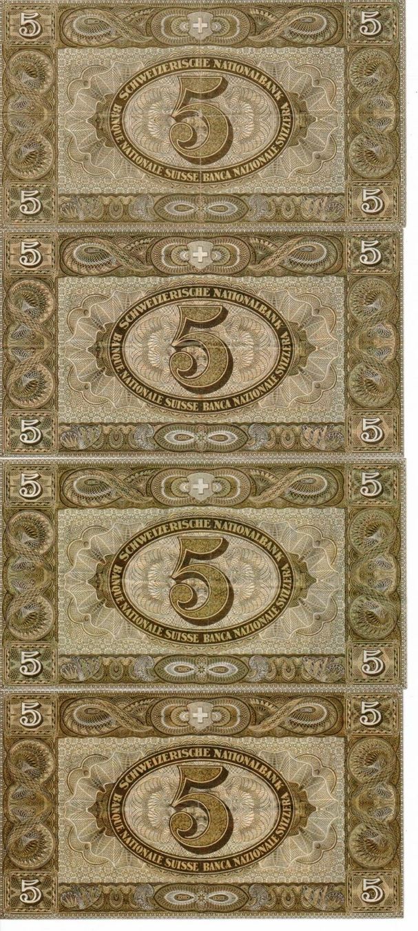 Banknoten: alte Schweizer Banknoten – Gebraucht aus Wolhusen von Curver9 3