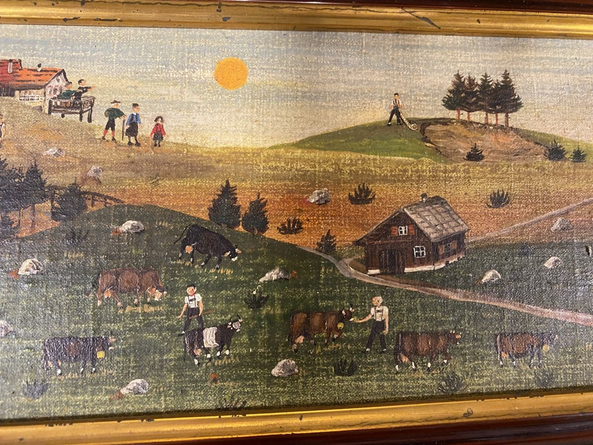 Dipinti: J.B. WALDBURGER CH APPENZELLERBILD  – Usato da St. Gallen venduto da Goldband 5