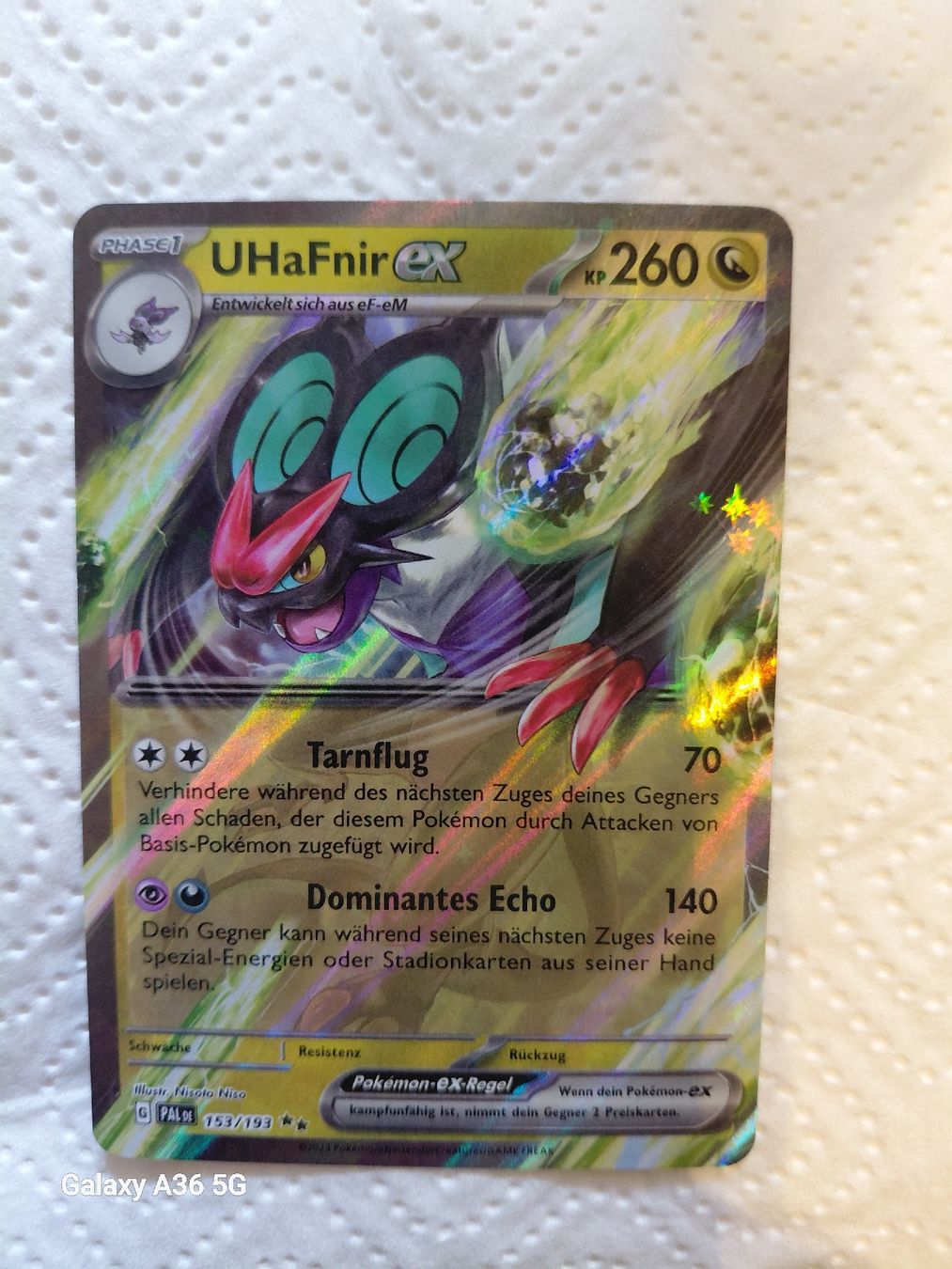 Pokémon Carte collezionabili: UHaFnir ex 153/193 – Nuovo (secondo la descrizione) da Zuchwil venduto da Sam-ler-in