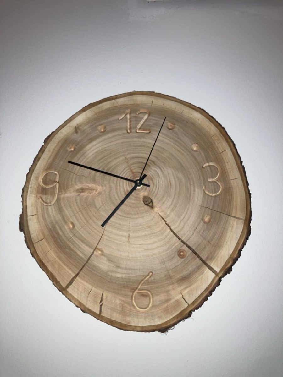 Orologi: Rustikale Wanduhr aus Baumscheibe – Nuovo e nell'imballaggio originale da Islikon venduto da lau_5ysm
