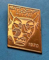 Fasnachtsplakette Littau 1970 Gold Mättli-Zunft Littau