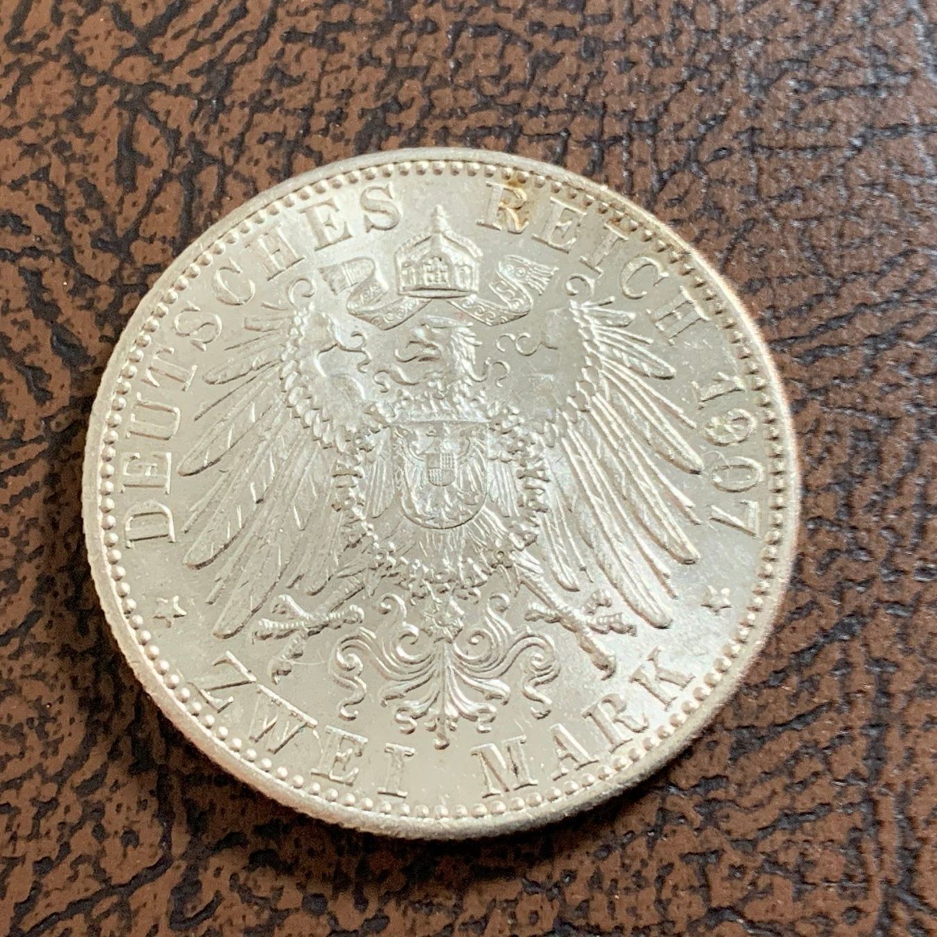 Tutti le monete: 2 Mark Silber Baden 1907 – Usato da Reitnau venduto da tb-muenzen