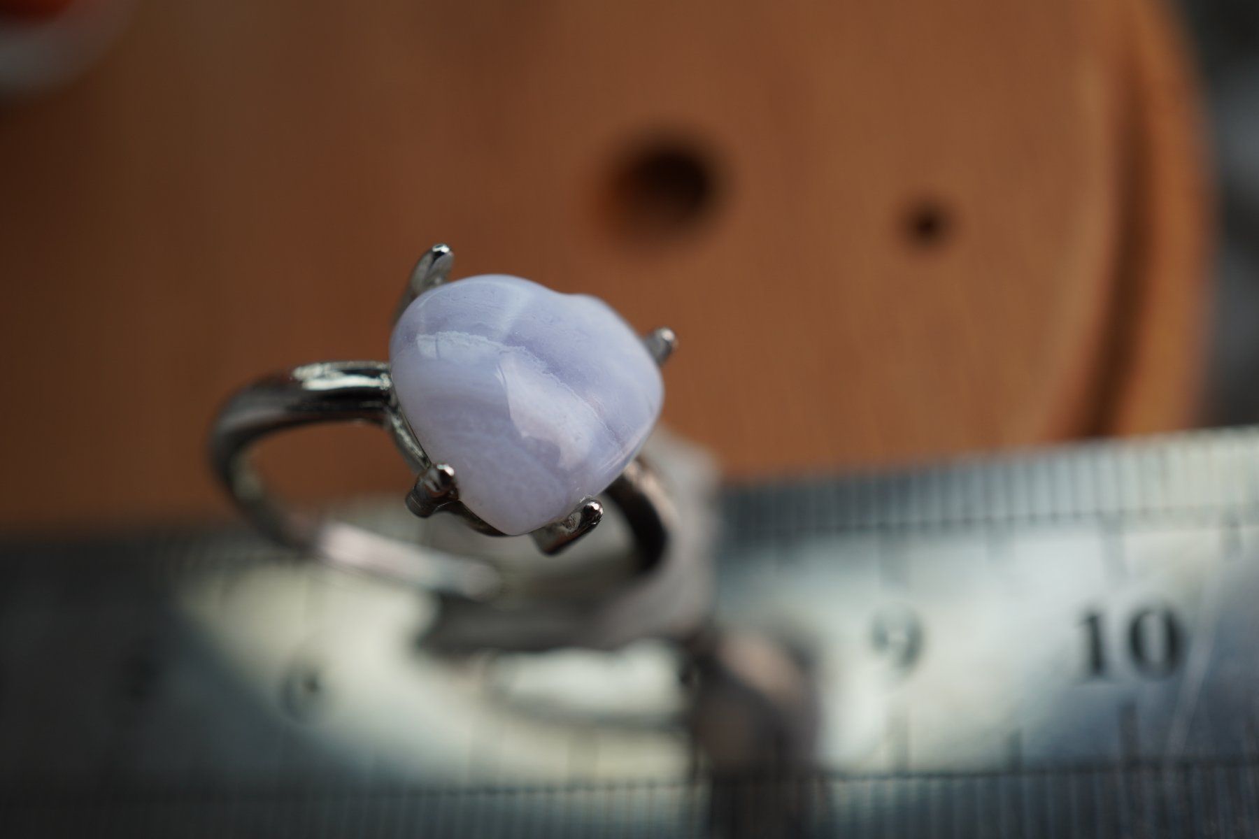 Minéraux & Lithothérapie: Chalcedon Herz     ring Grösse  Variabel     (Räumung!) – Neuf avec emballage d'origine à Eschenbach SG par topstone 1