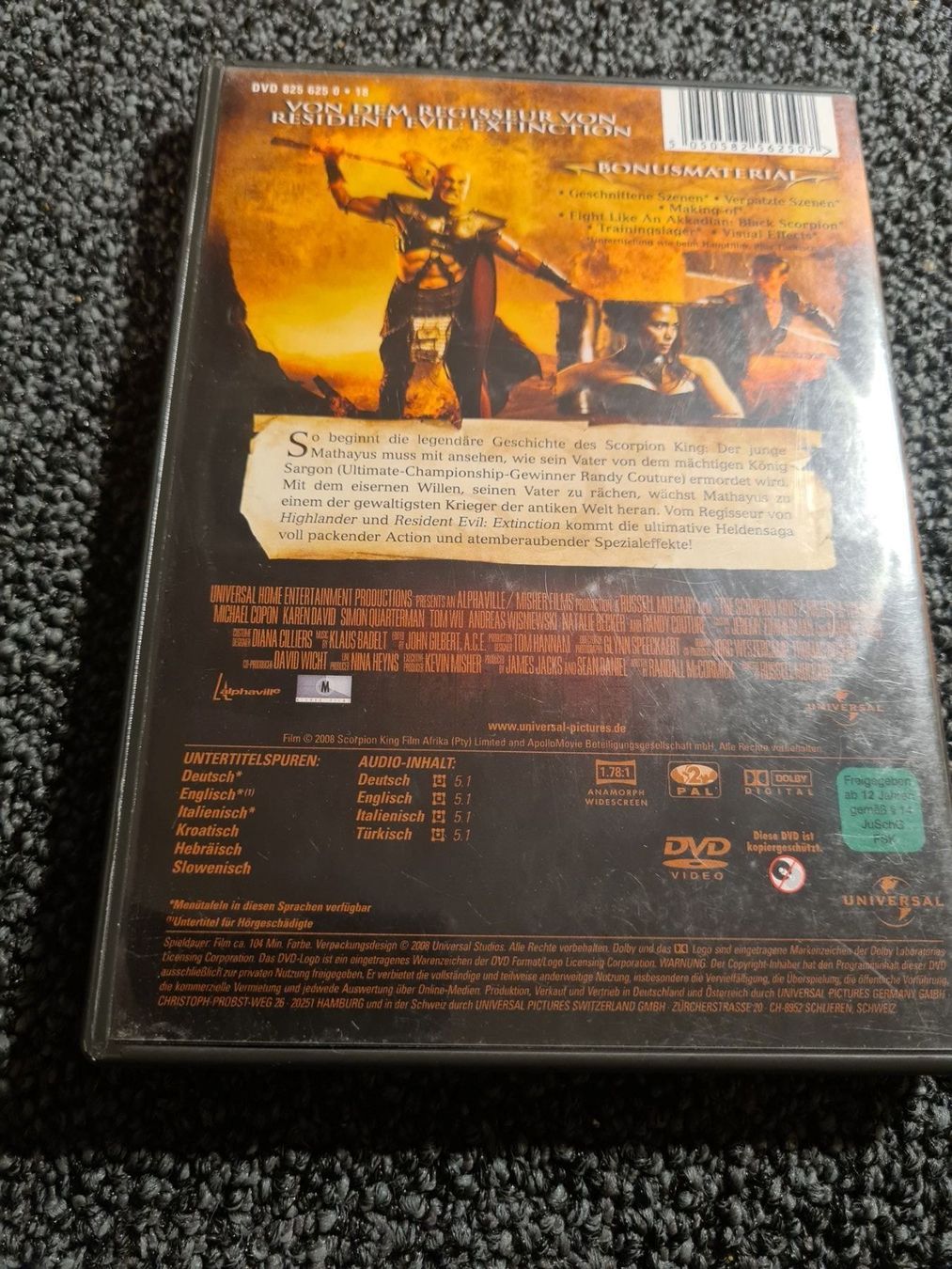 Tutti i DVDs: SCORPION KING (9671) – Usato da Ruswil venduto da M71 1