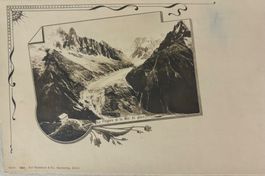 Fotokarte, La Flegere et la mer de glace, Gletscher