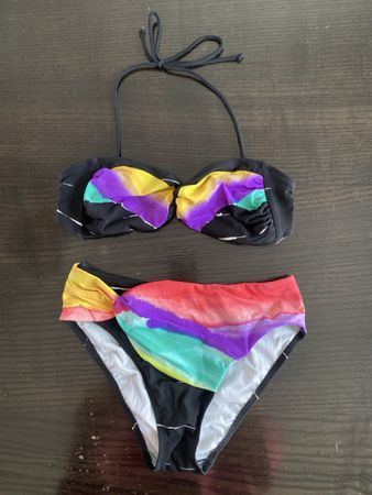 Bikini Ari Damen C-Cup bunt gestreift Grösse 38 