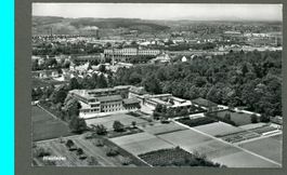 AK sw Rheinfelden AG Reha-Klinik, Luftbild © Zaugg ≈ 1968 