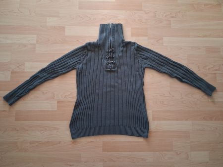 Herren Pullover grau Grösse L, 100% Baumwolle, neuwertig