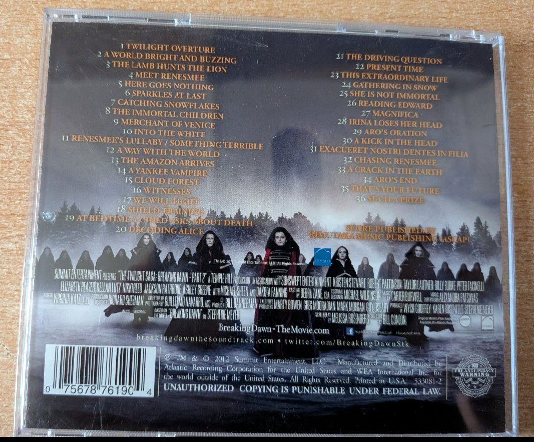 CD: The Twilight saga - breaking dawn part.2 – Usato da Cernier venduto da Poussetofiol 1