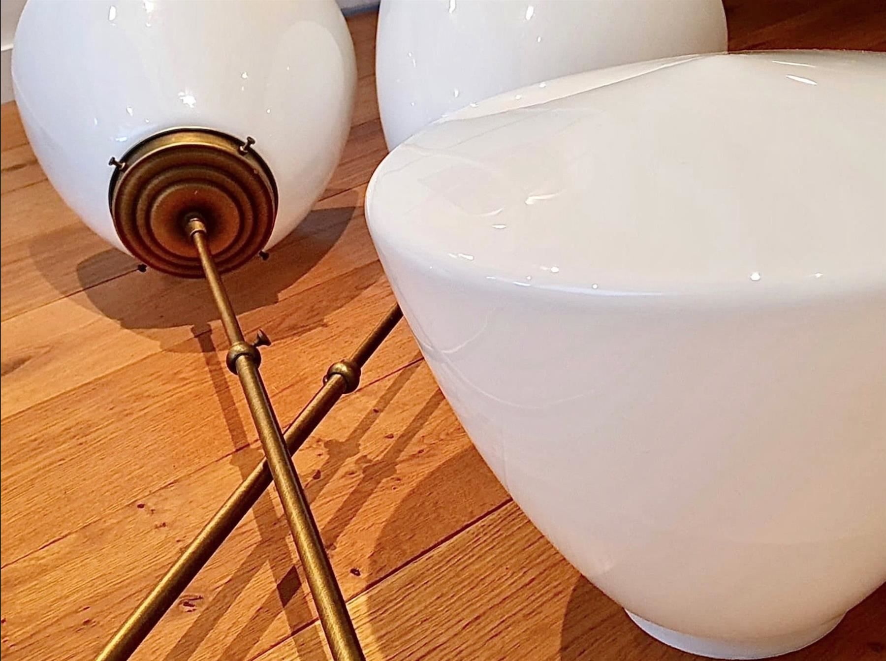 Lampadari & plafoniere: wunderschöne Lampenset mit Opalinglas – Usato da Biel/Bienne venduto da Jomazi 2