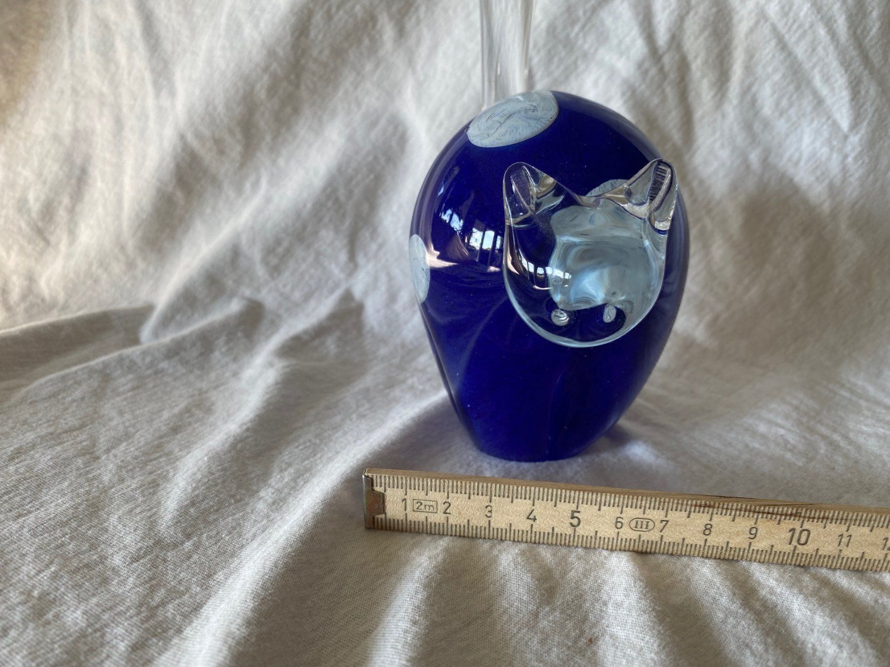 Statuette: Herzige Katze aus Glas schwer – Usato da Affoltern am Albis venduto da Birdy8910 1