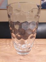 Elegante Glasvase von EGO Italy mit Wabenmuster